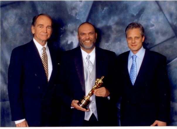 Scott Birmingham with Dean Jones (left) and Michael Semanick (right)