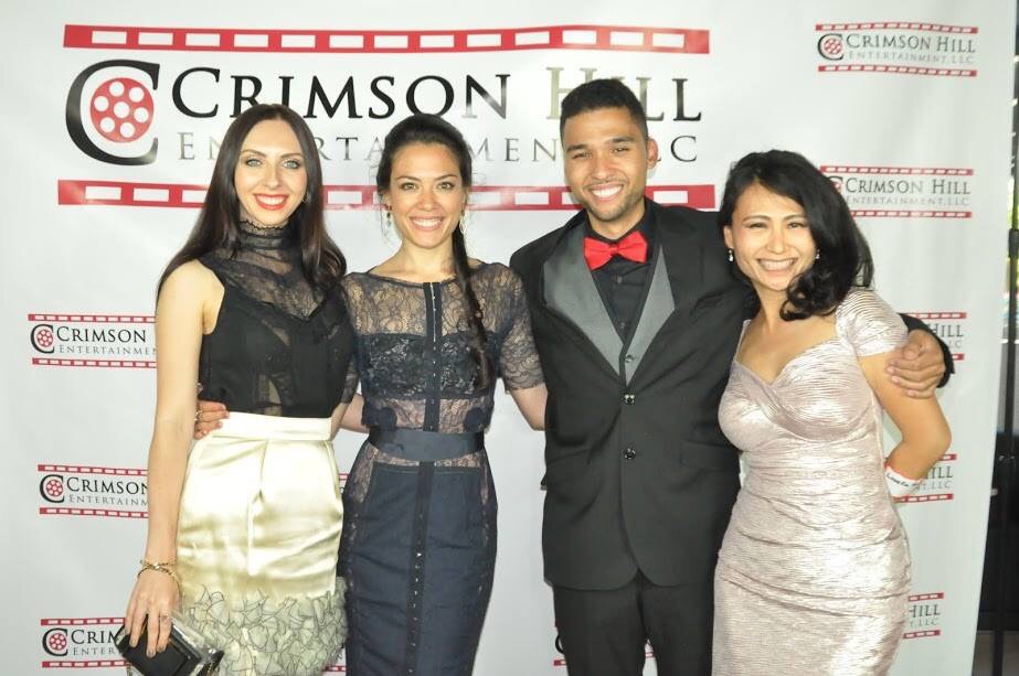 The cast of Redemption 101 during the red carpet premiere.