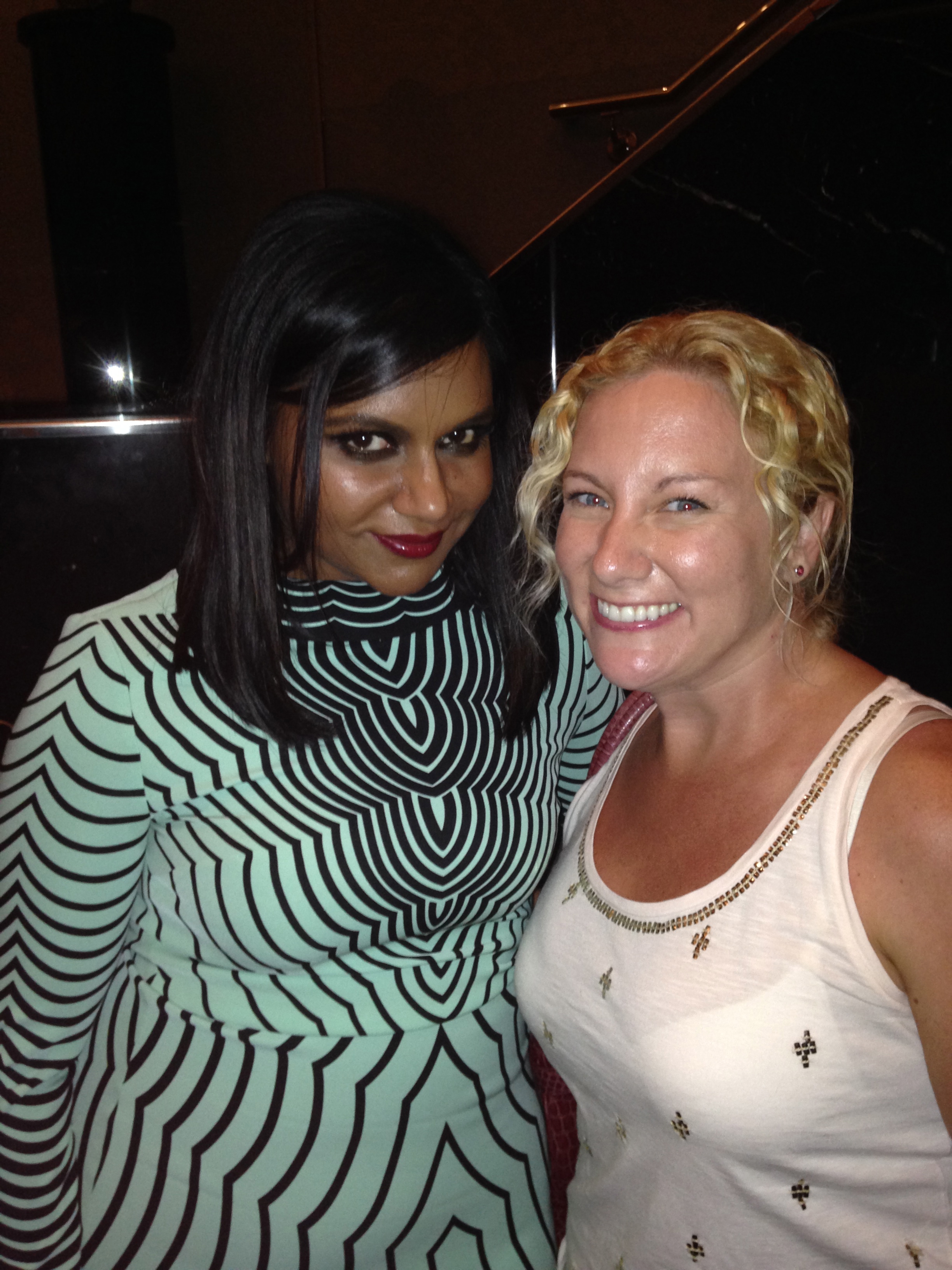 With Mindy Kaling at a Fox event