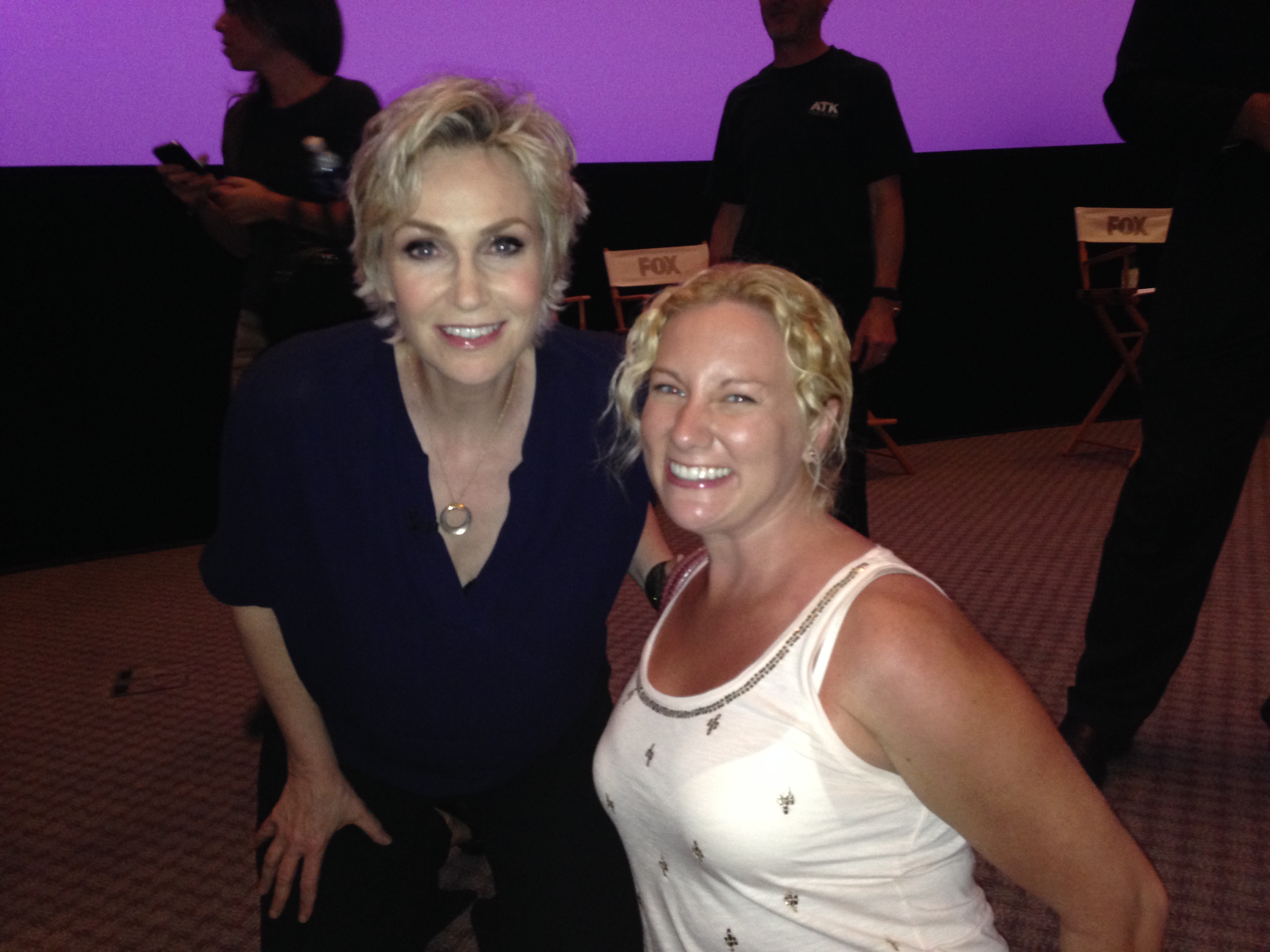 With Jane Lynch at a Fox event