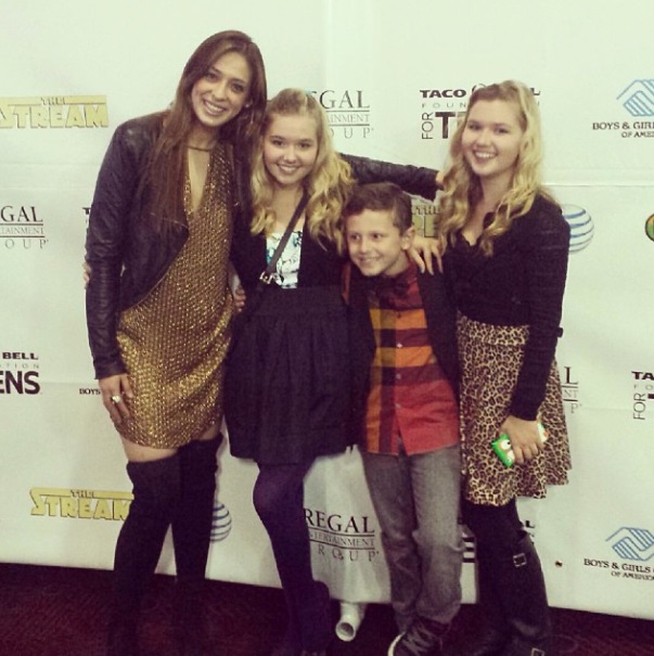 Cailin Loesch (left) and sister Hannah Loesch at the Philadelphia screening of The Stream