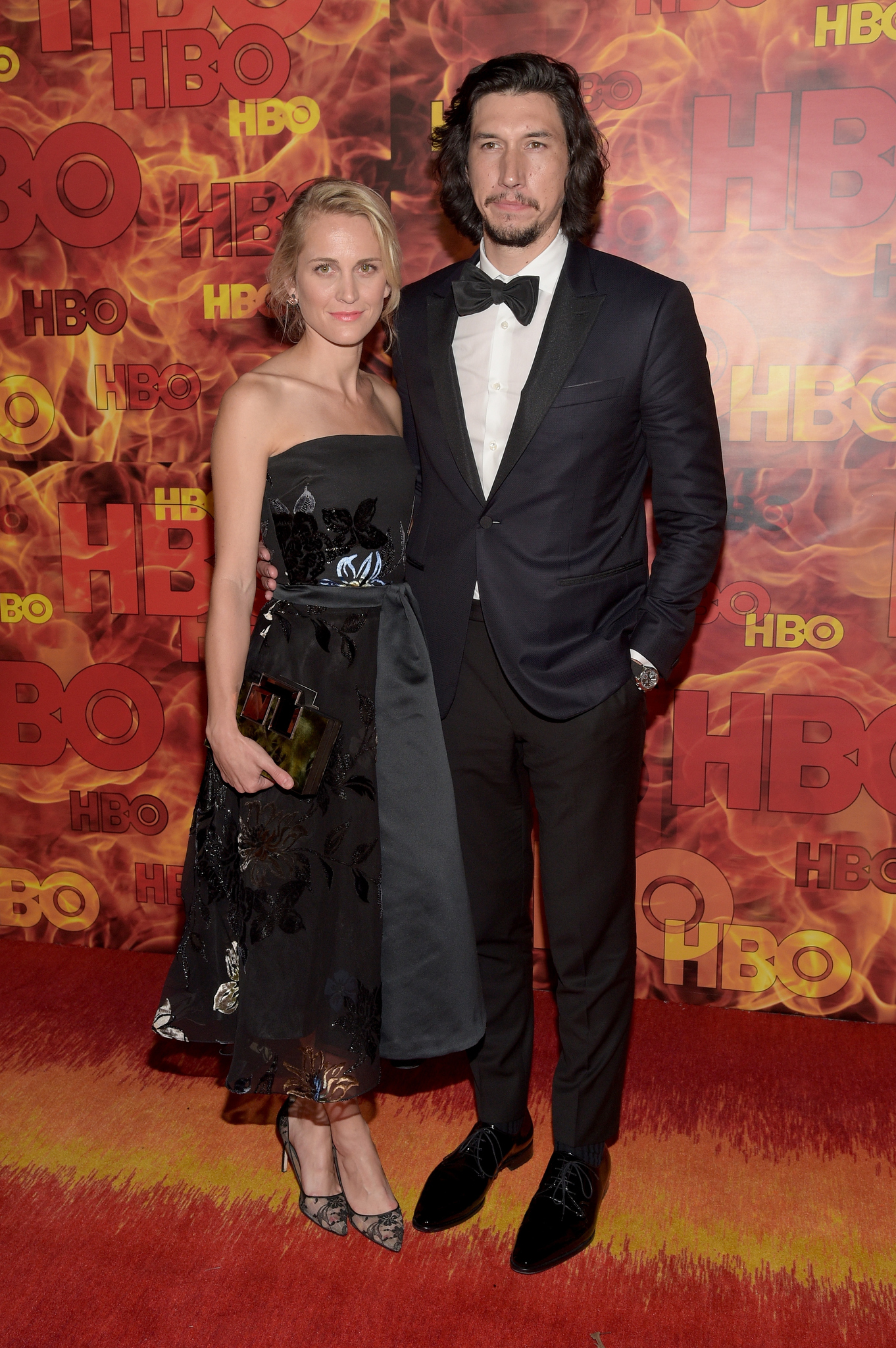 Adam Driver and Joanne Tucker at event of The 67th Primetime Emmy Awards (2015)