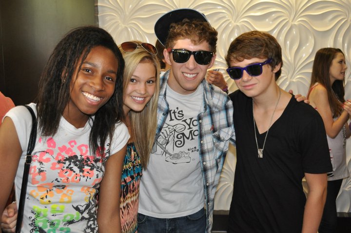 Favour with Olivia Holt (Kickin It) and Christian Beadles at Ice cream for Breakfast Charity Event