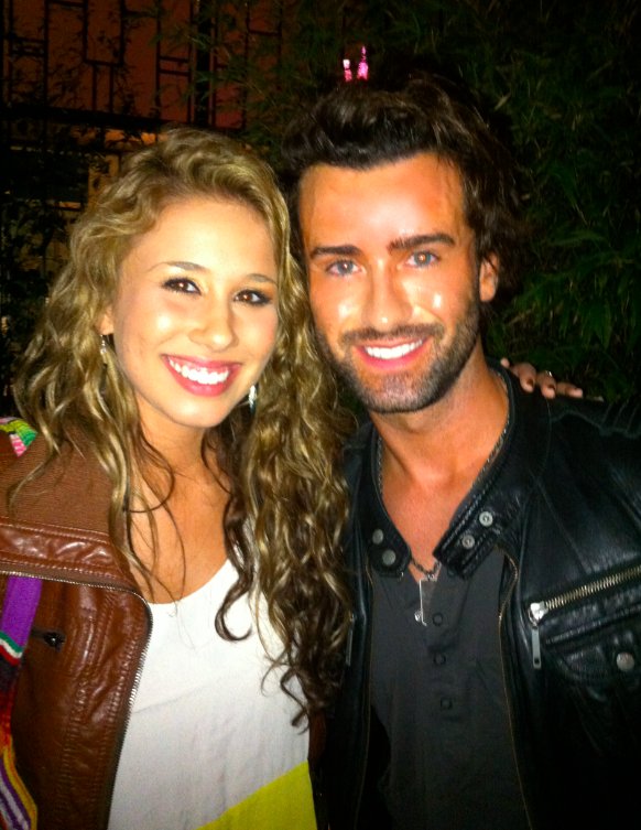 David Scharschmidt and American Idol 2011 contestant Haley Reinhart at the W Hotel in Hollywood.