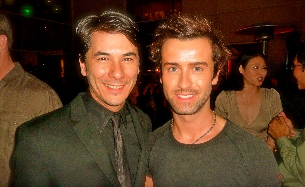 David Scharschmidt and James Duval (Donnie Darko, Independence Day) at the movie wrap party for 