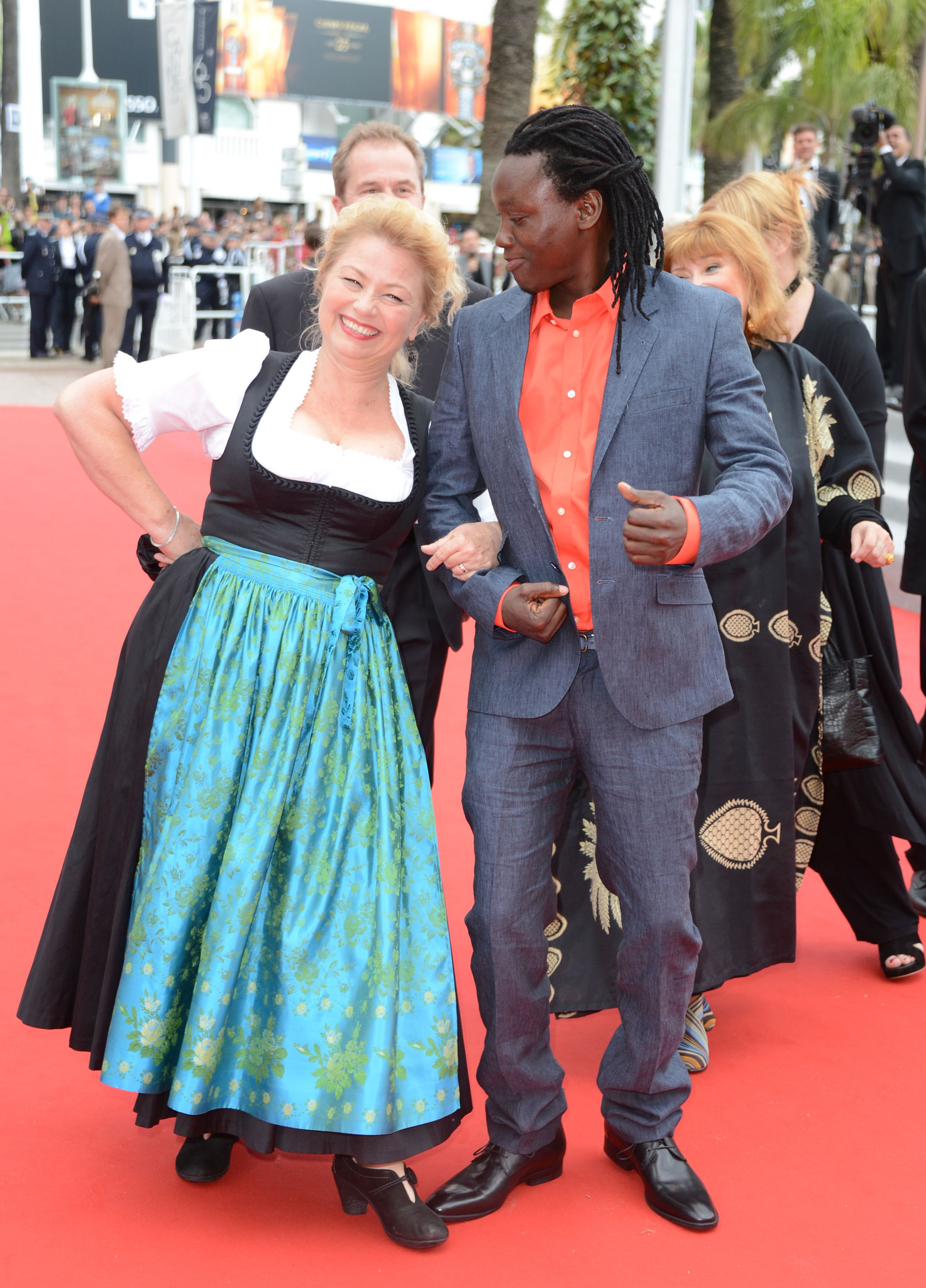 Margarete Tiesel and Peter Kazungu at event of Paradies: Liebe (2012)
