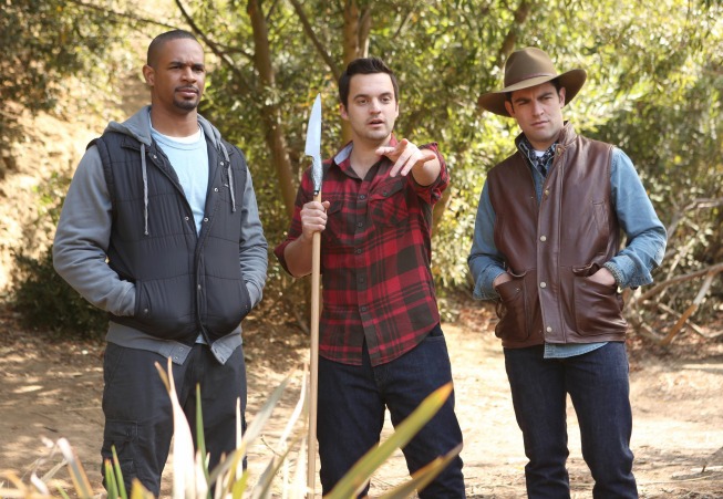 Still of Max Greenfield, Damon Wayans Jr. and Jake Johnson in New Girl (2011)