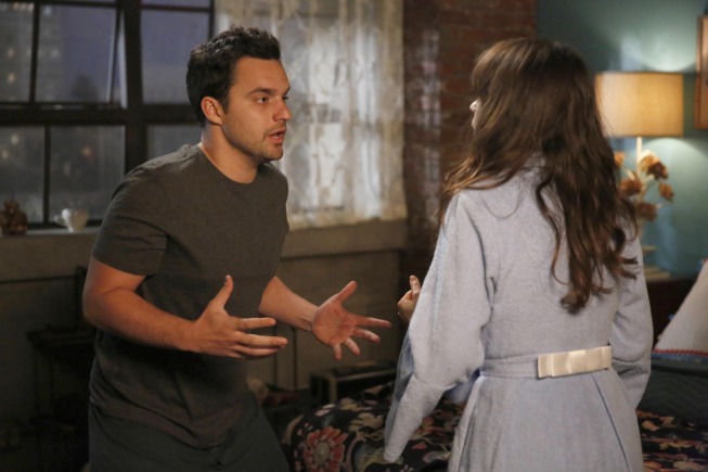 Still of Zooey Deschanel and Jake Johnson in New Girl (2011)