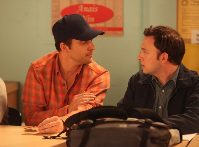 Still of Nate Corddry and Jake Johnson in New Girl (2011)