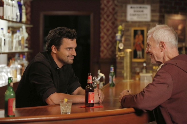 Still of Raymond J. Barry, J. Barry and Jake Johnson in New Girl (2011)