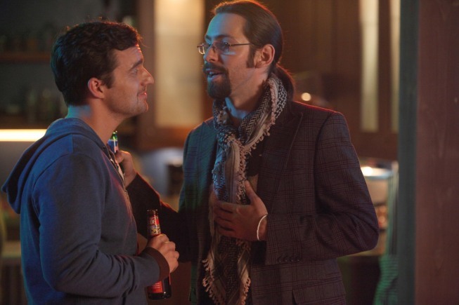 Still of Martin Starr and Jake Johnson in New Girl (2011)