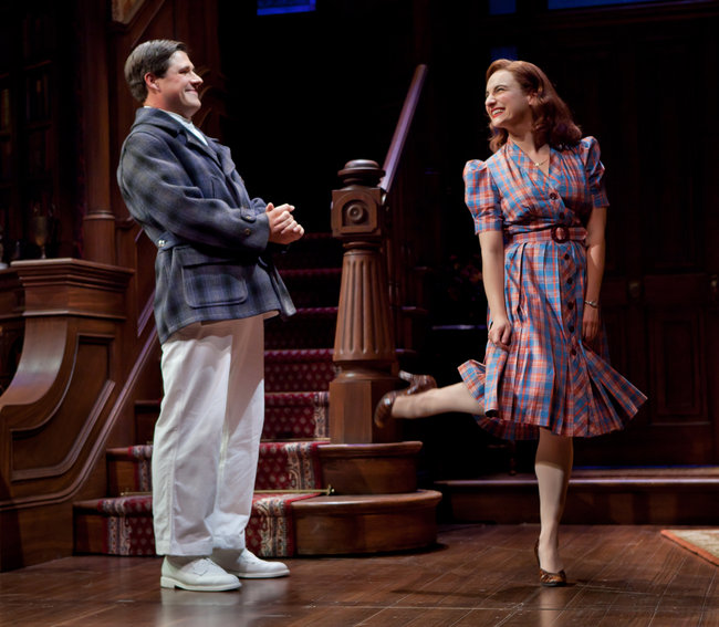 Rich Sommer and Tracee Chimo on Broadway in a scene from HARVEY at Studio 54 (2012)