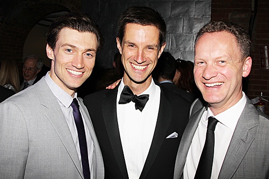 Bryce Pinkham, Simon Ash and Colin Ingram at the Opening Night of GHOST the Musical on Broadway
