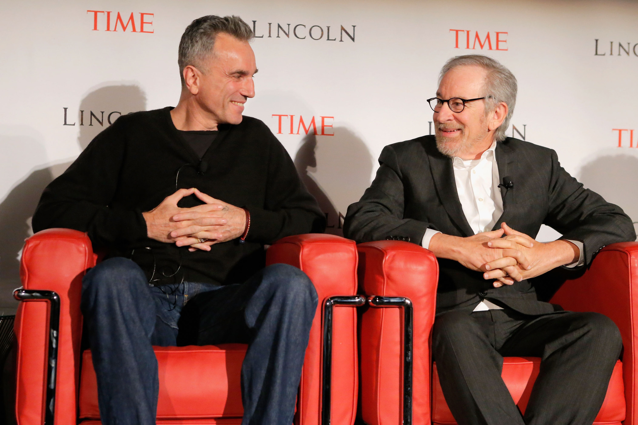 Steven Spielberg and Daniel Day-Lewis at event of Linkolnas (2012)