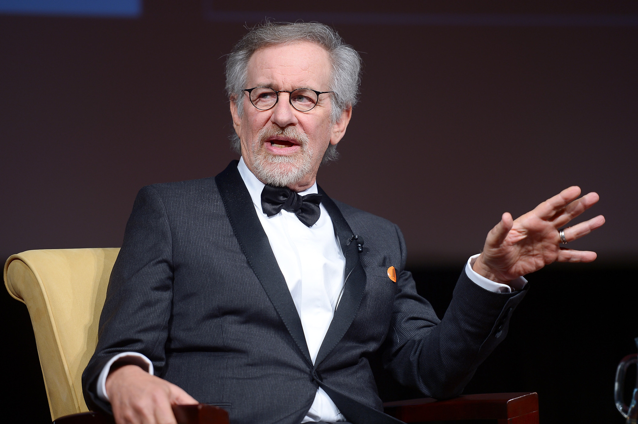 Filmmaker and honoree Steven Spielberg speaks onstage at the Foundation for the National Archives 2013 Records of Achievement award ceremony and gala in honor of Steven Spielberg on November 19, 2013 in Washington, D.C.