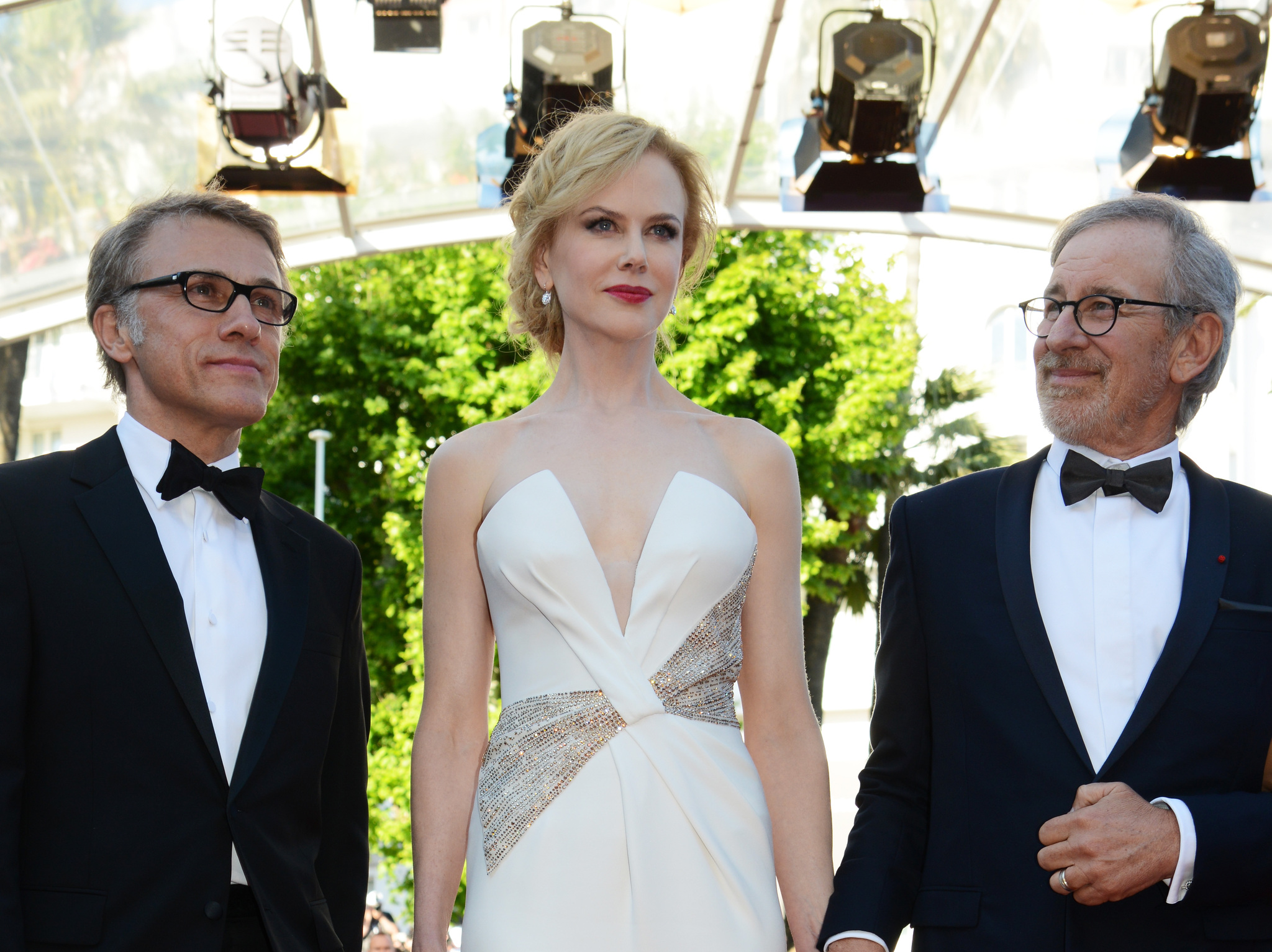 Nicole Kidman, Steven Spielberg and Christoph Waltz at event of Zulu (2013)