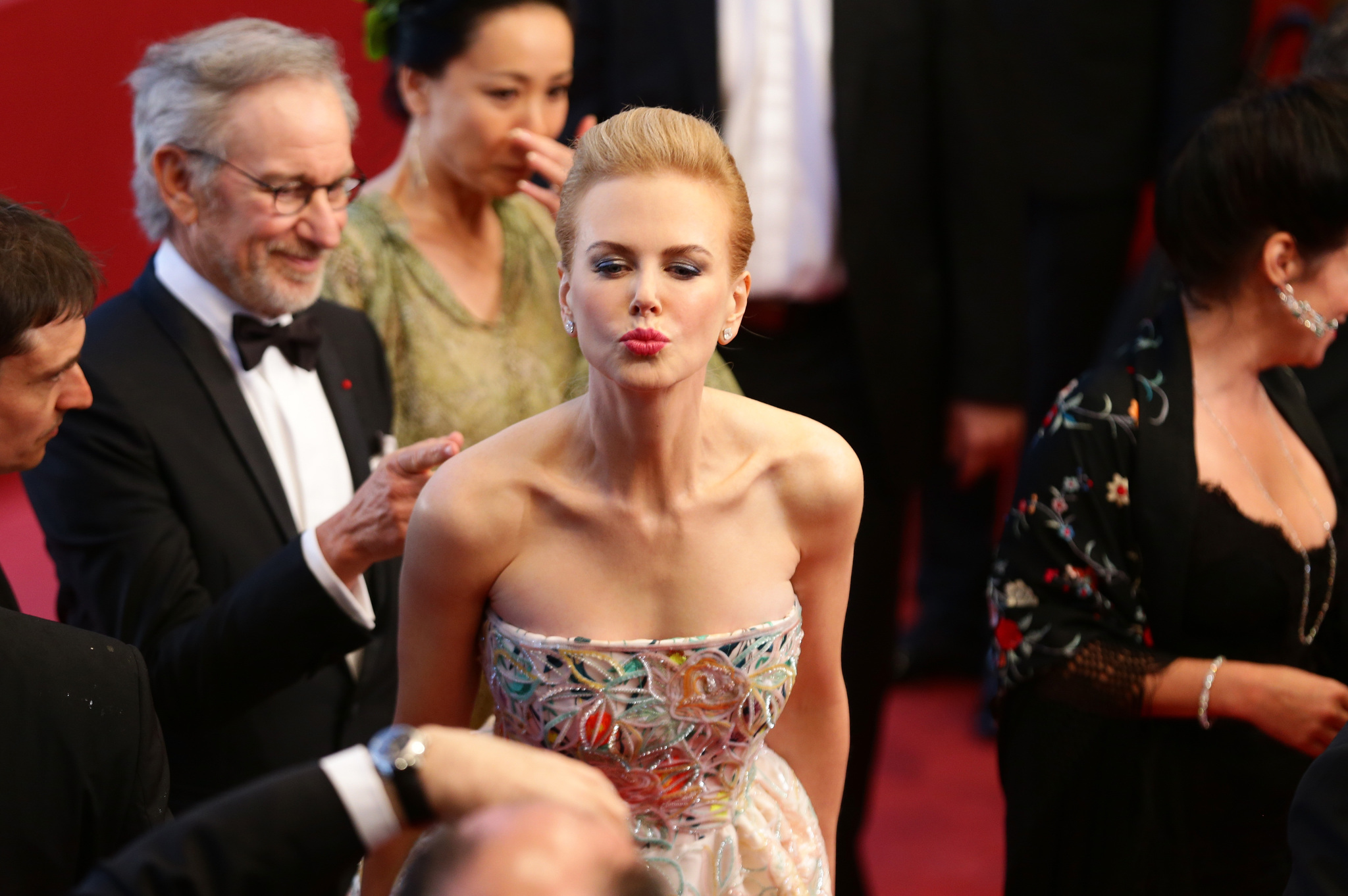 Nicole Kidman and Steven Spielberg at event of Didysis Getsbis (2013)