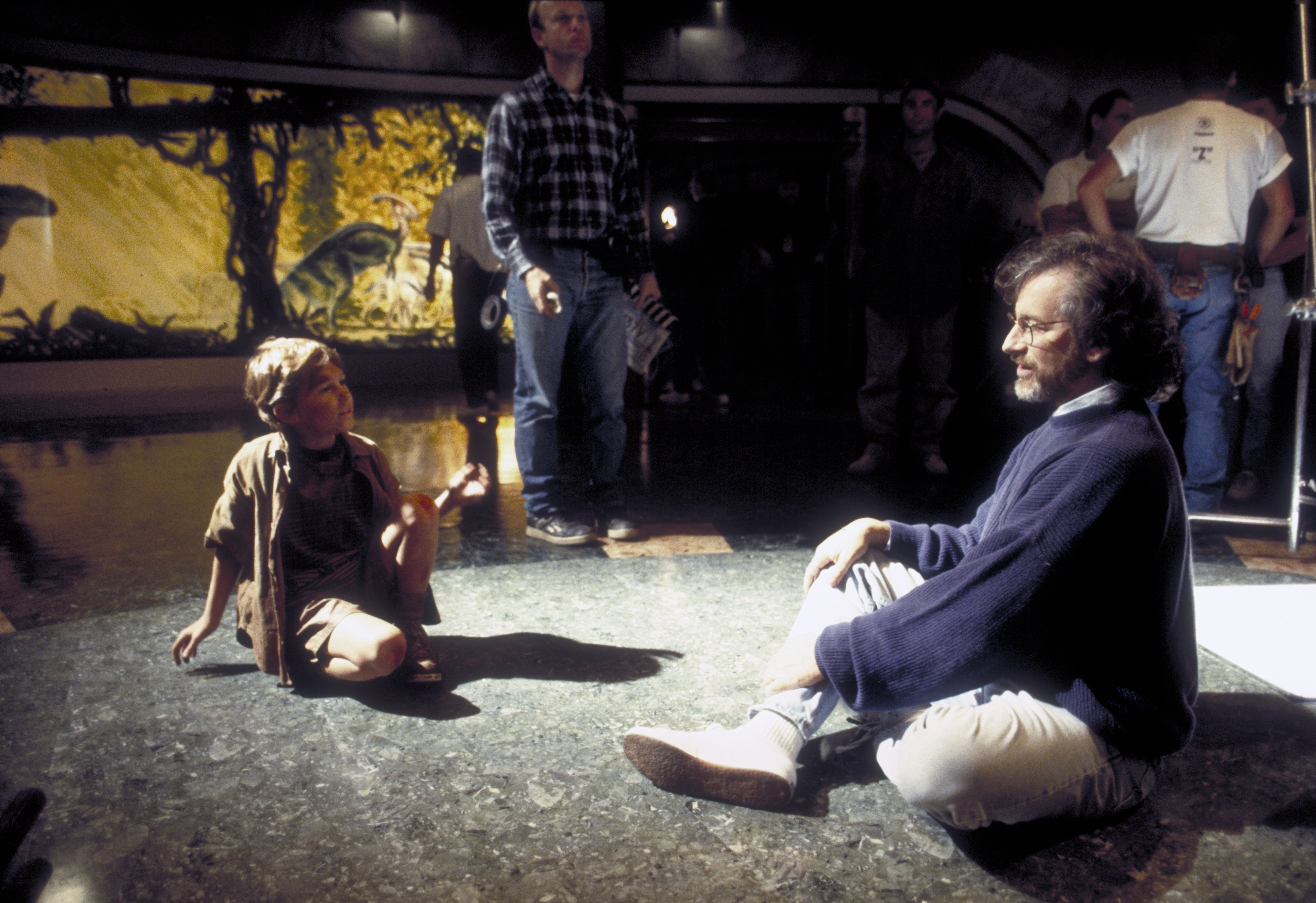 Still of Steven Spielberg and Joseph Mazzello in Juros periodo parkas (1993)