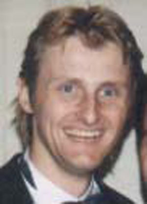 Robin at his wedding to Karin Schmale in 1998