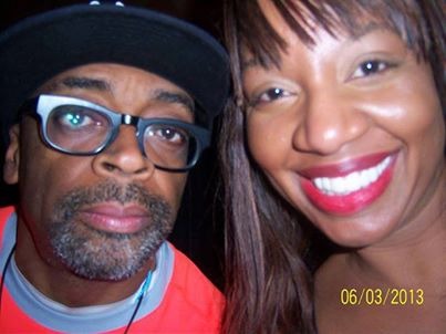 Nicole neets filmmaker Spike Lee at the 2013 American Black Film Festival