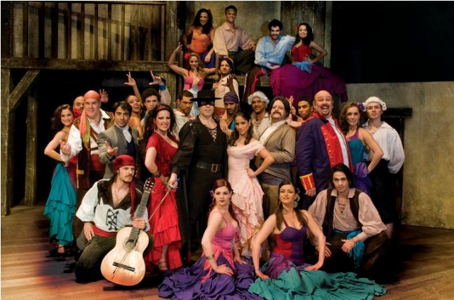 First cast of Zorro (The Musical) in Brazil.