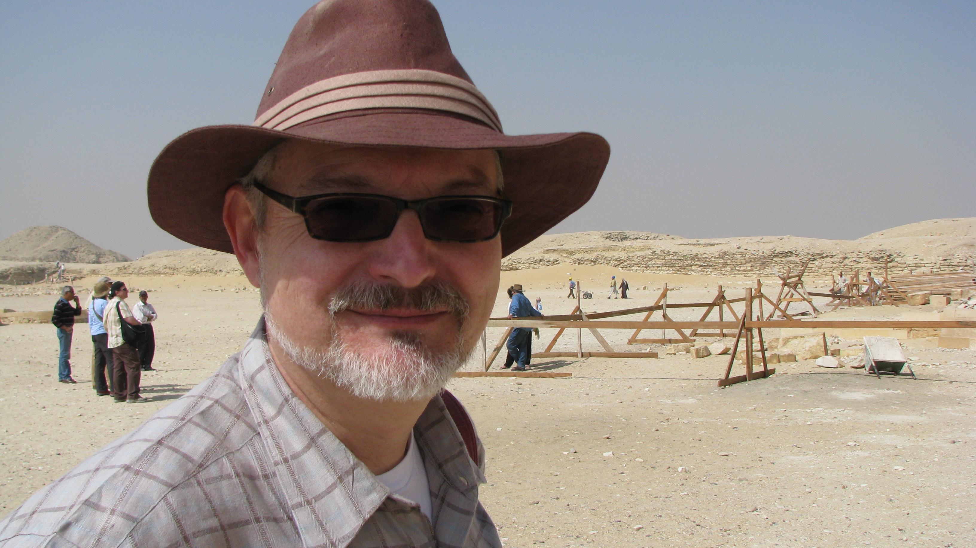 Screenwriter and author Skip Berry during a visit to Egypt.