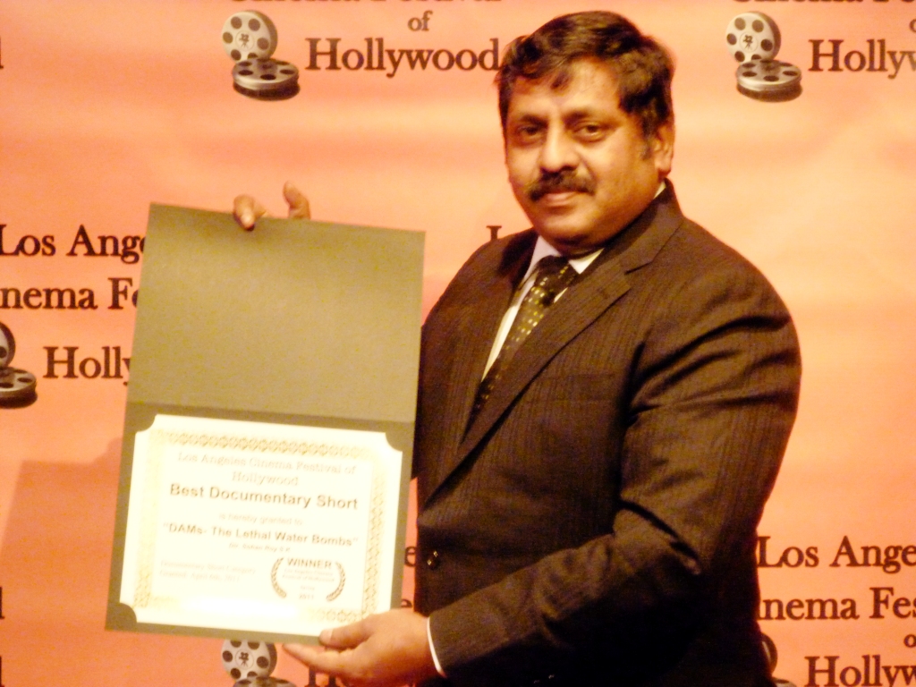 Sohan Roy Receives Award for best Documentary short at Los Angeles Film Festival of Hollywood 2011