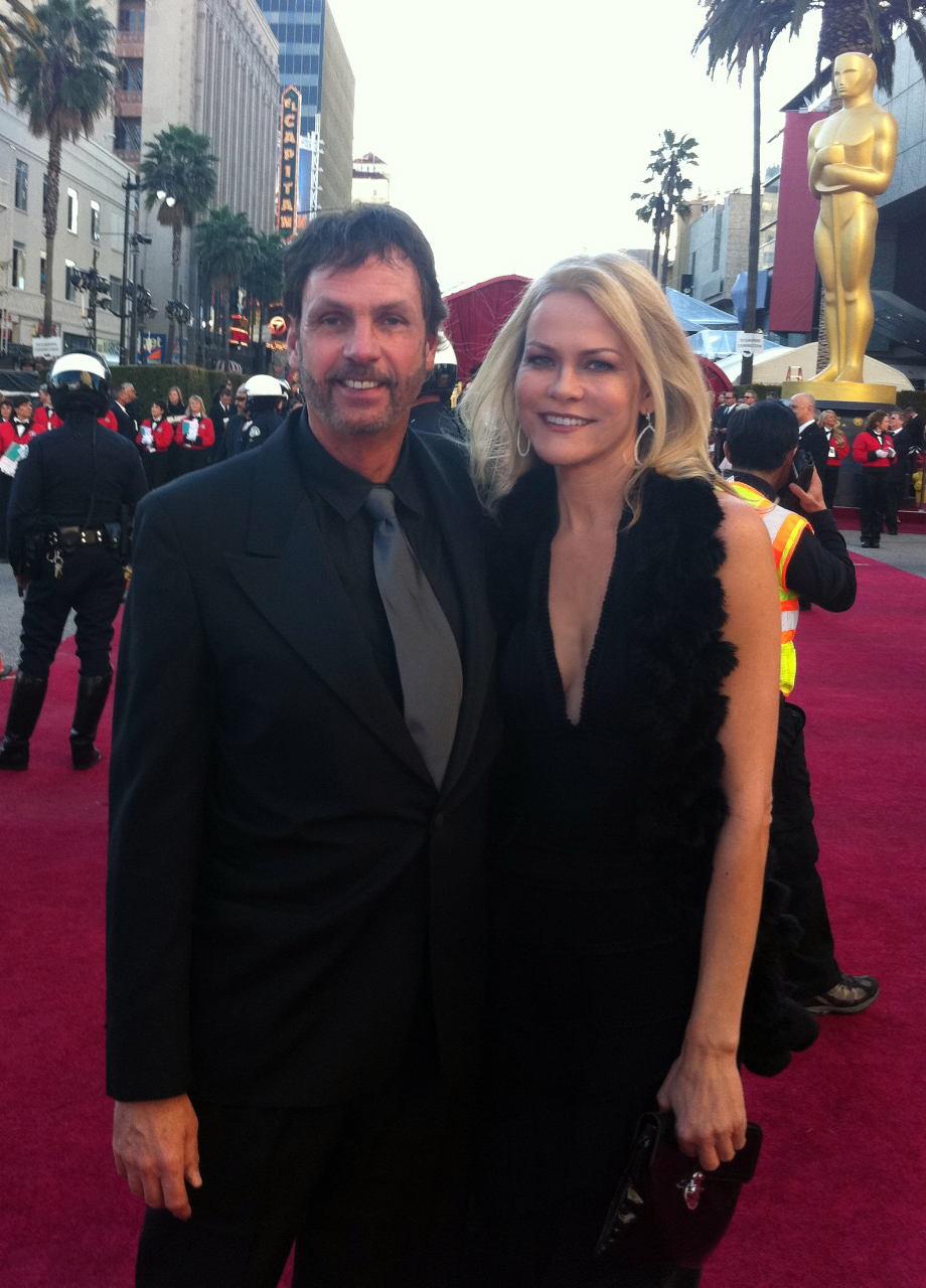 Brian D. Fox with Annika West at the 2011 Academy Awards.