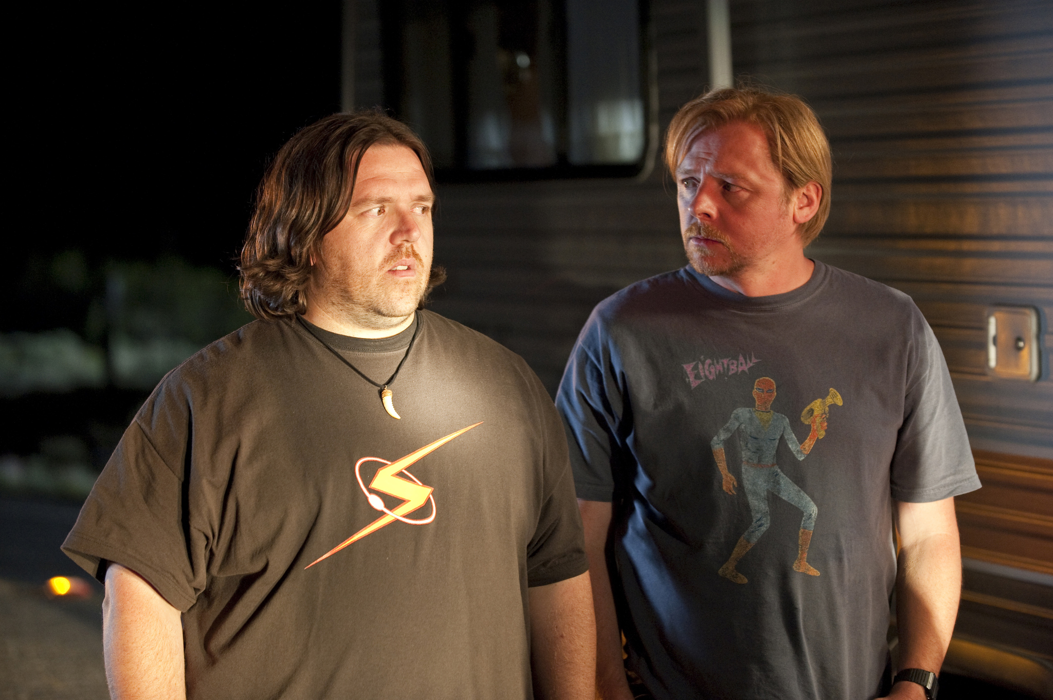 Still of Nick Frost and Simon Pegg in Polas (2011)