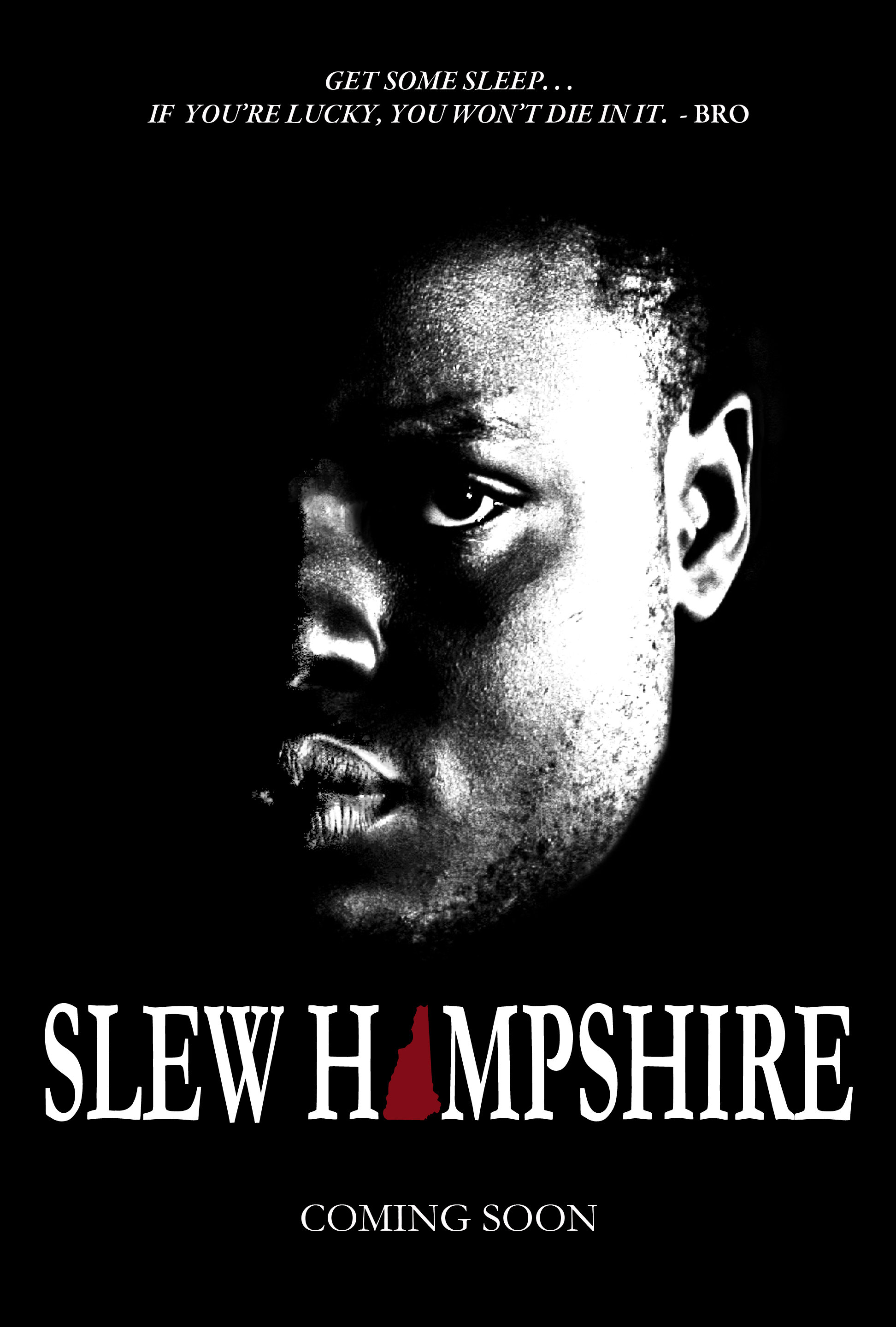 Dayo Okeniyi stars as Bro in Slew Hampshire (poster art by Eric Kruk).