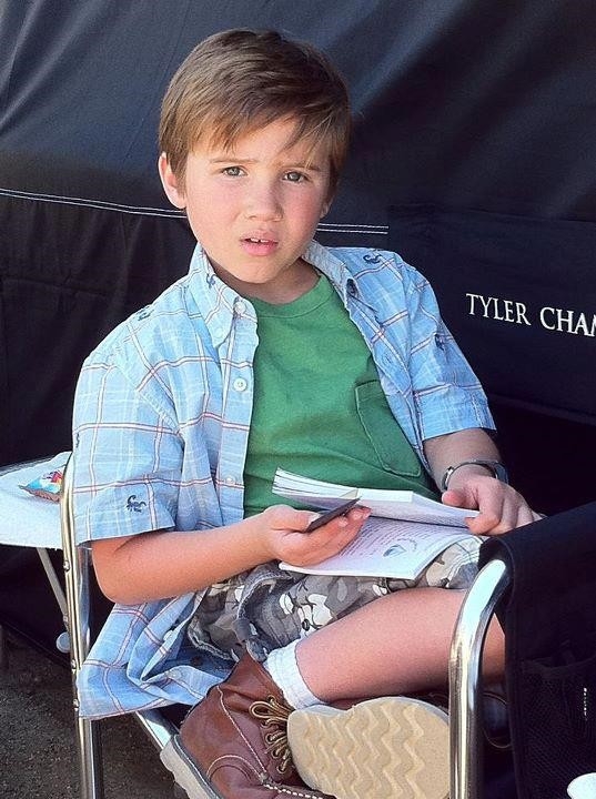 Tyler on the set of 