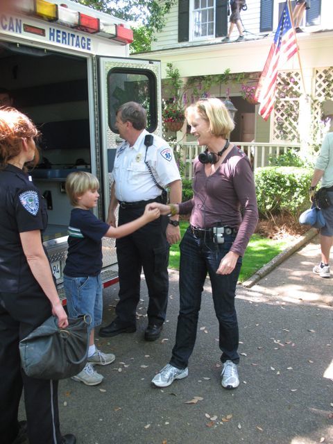 Army Wives - on set with Joanna Kerns