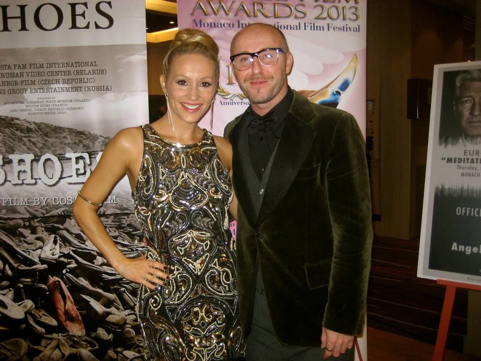 TJ Herbert with Shiloh Nelson at The International Monaco Film Festival - Dec 2013