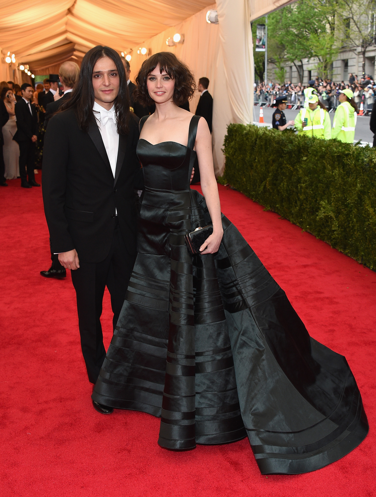 Felicity Jones and Olivier Theyskens