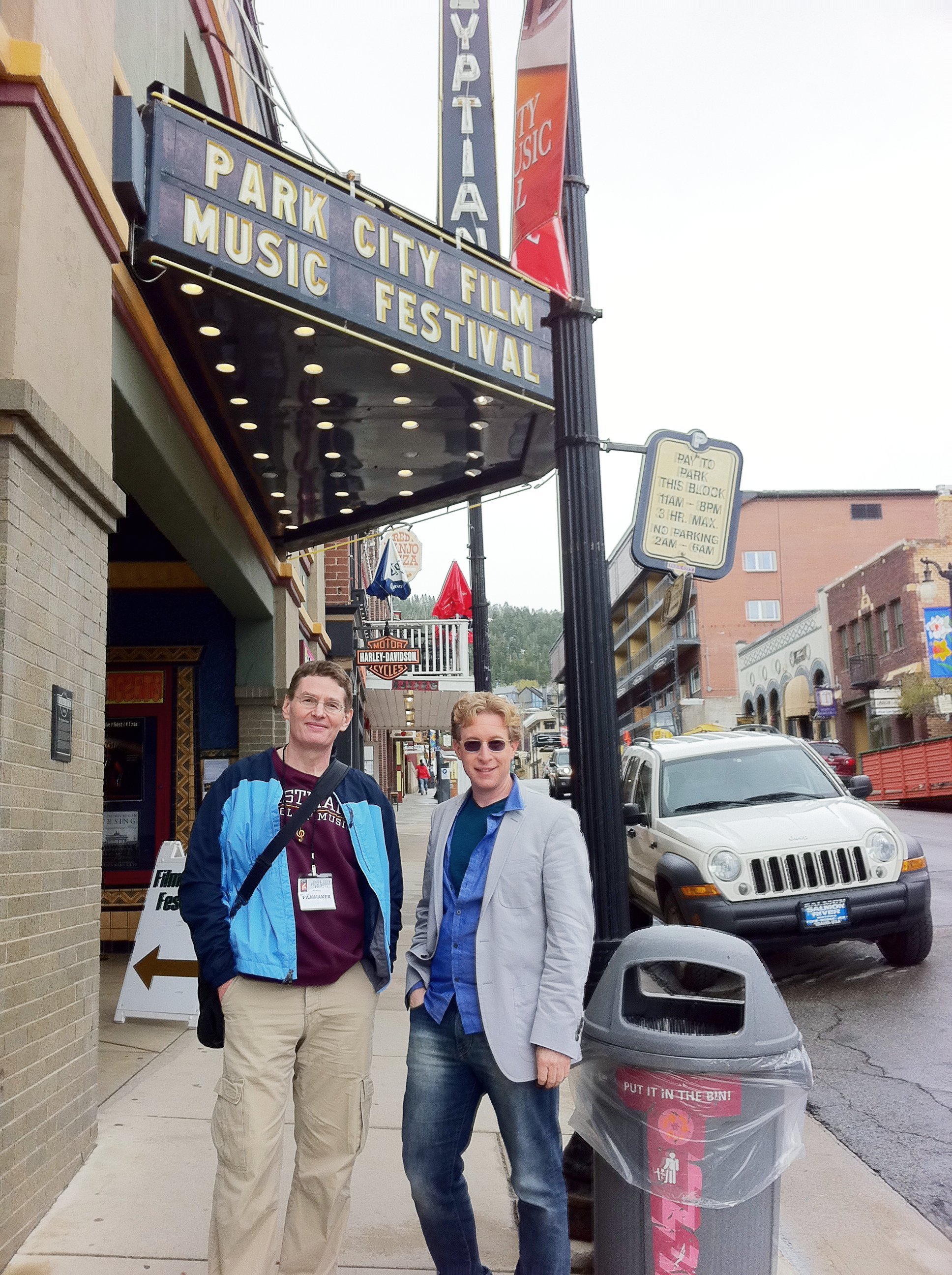 Chris M. Allport and Robert Eidschun at the 2011 Park City Film Music Festival.