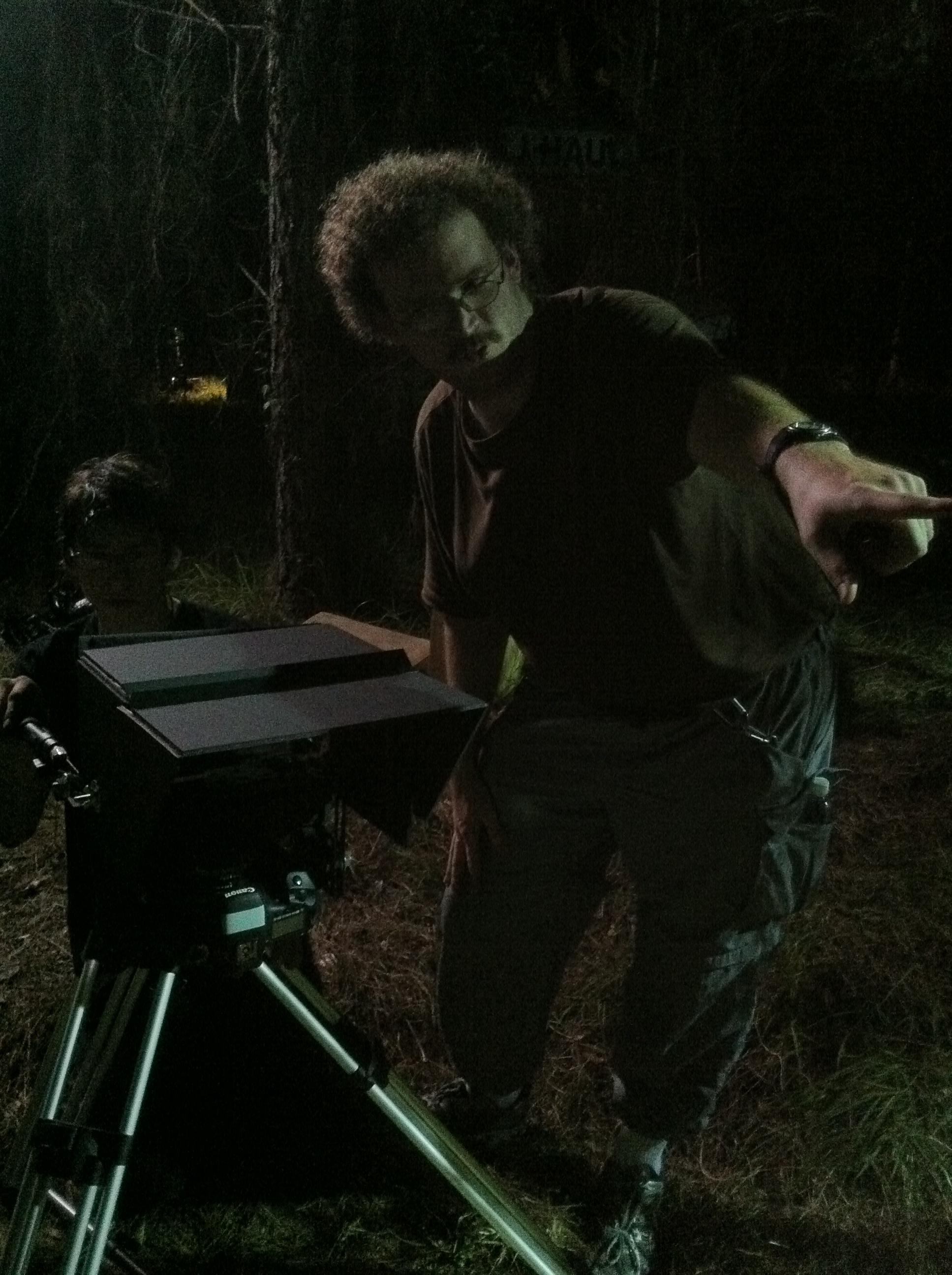 Richard Humphries directing 'Night Wolf 3D'