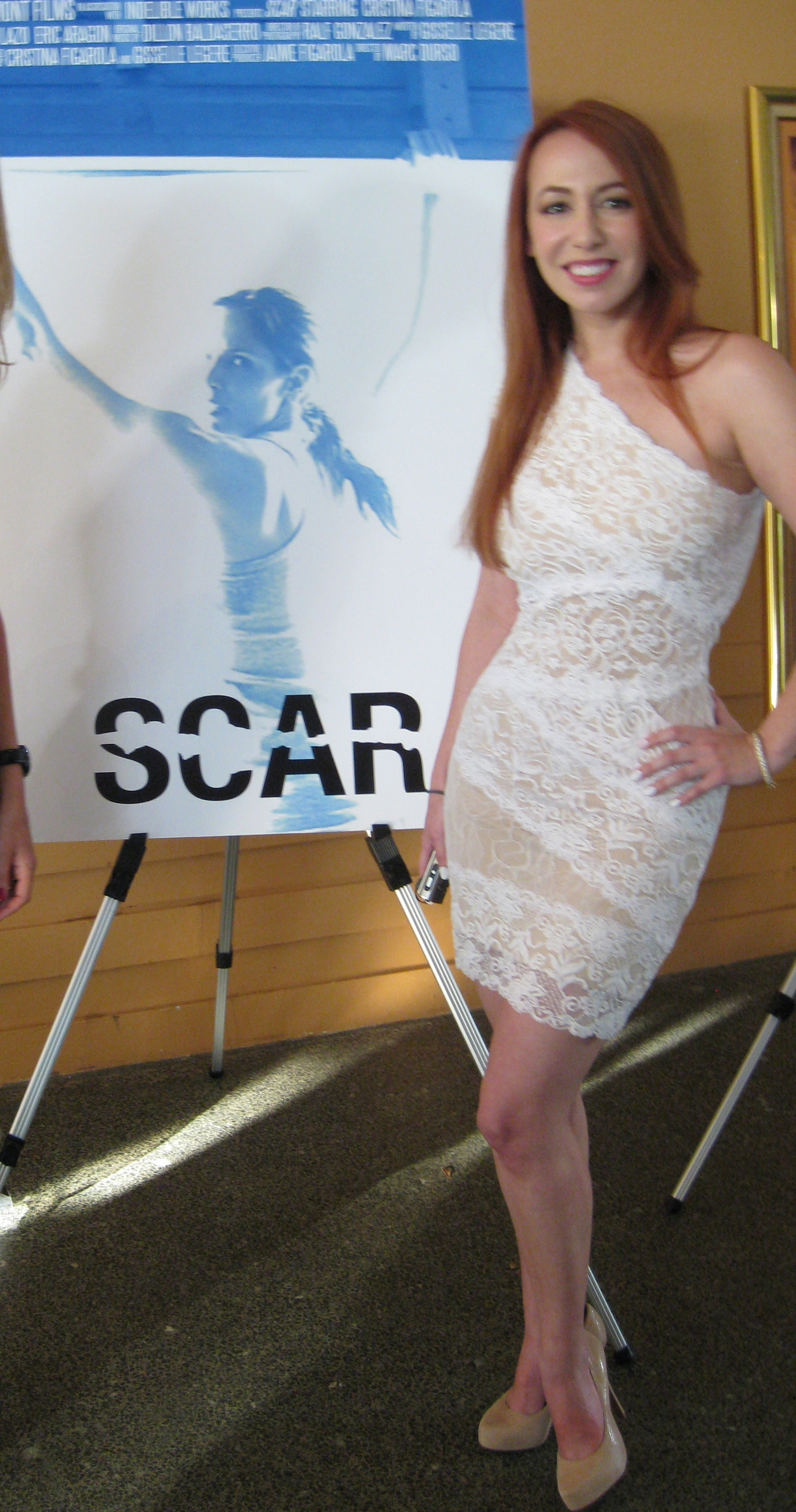 Gisselle Legere at the screening of SCAR, a film she wrote and produced