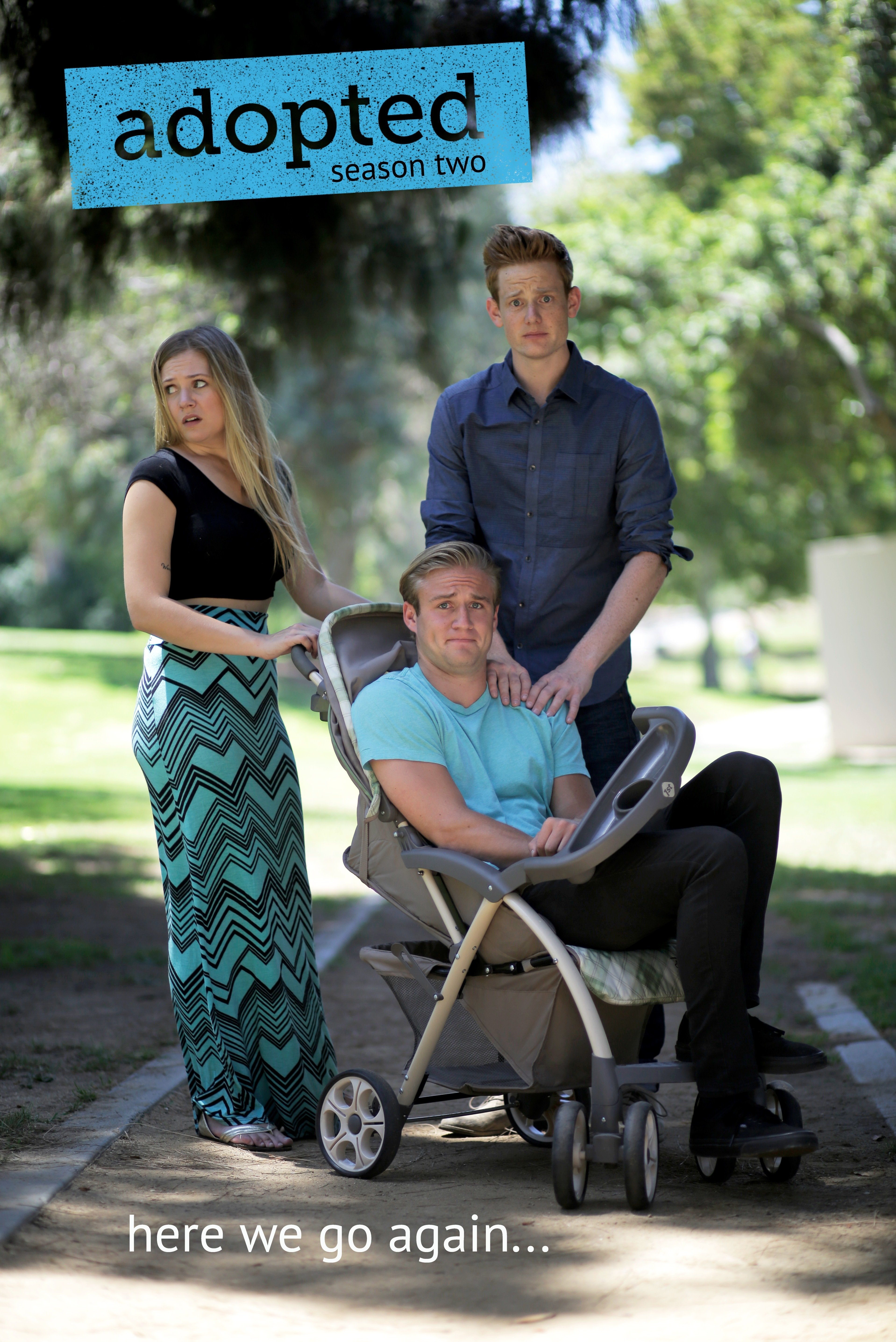 Jeff Larson, Erika Solsten and Vince Hill-Bedford in Adopted (2013)