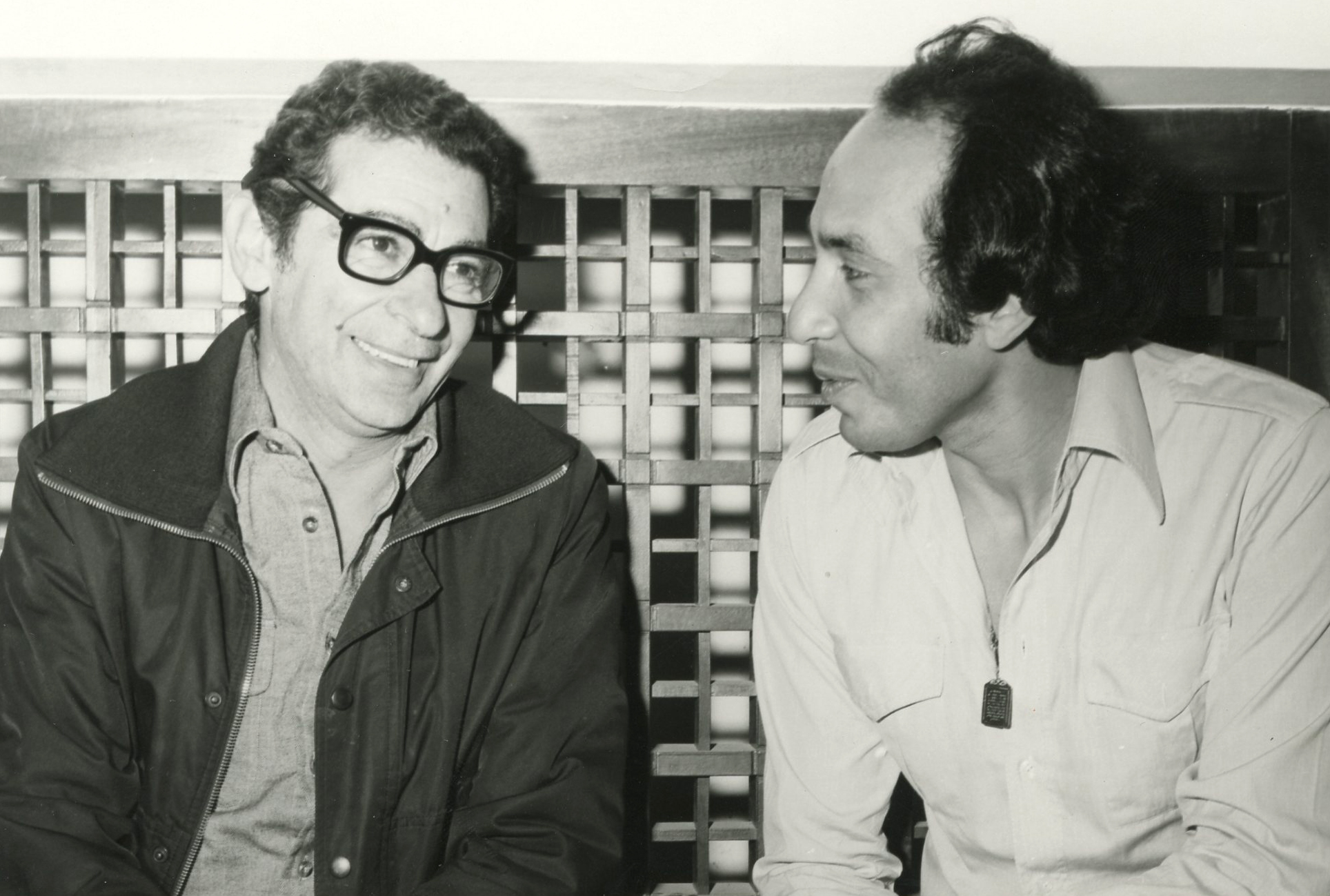 With Youssef Chahine the renowned Egyptian filmmaker in 1978