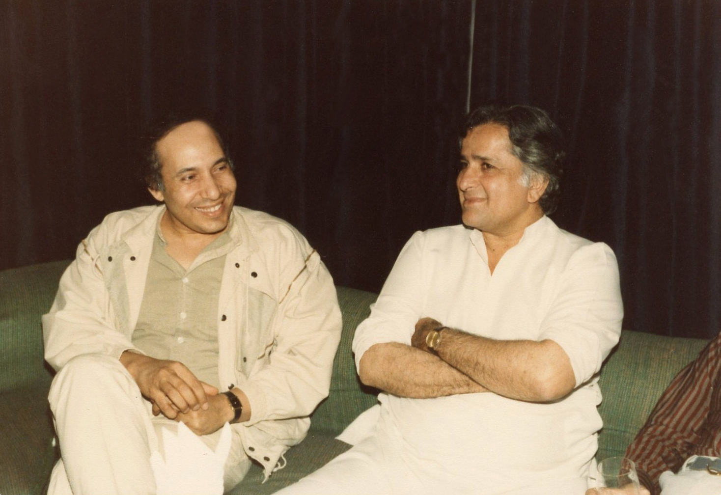 Interviewing India's film star Shashi Kapoor at the Puna Film Institute in India in April 1986
