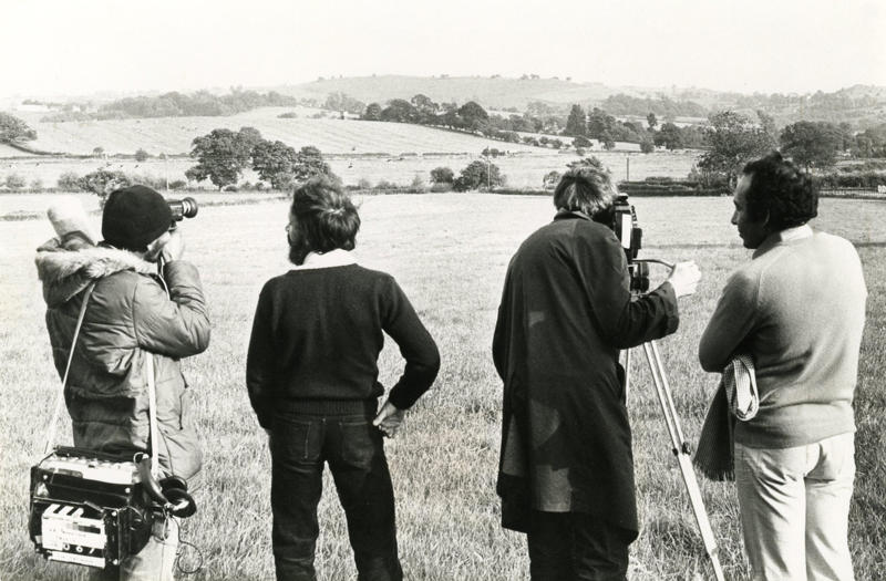 On location with Director Roy Battersby, DP Chris Menges and Soundman Albert Bailey shooting 'Vanessa...'