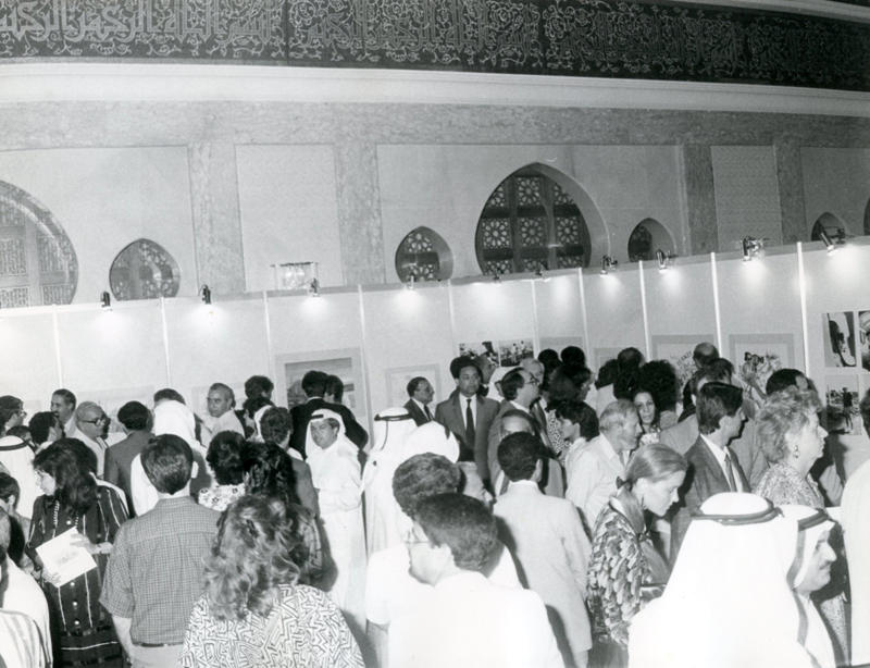 The 'Merhaba' art exhibition attracted a big crowd before the screening of the film in Feb. 1988