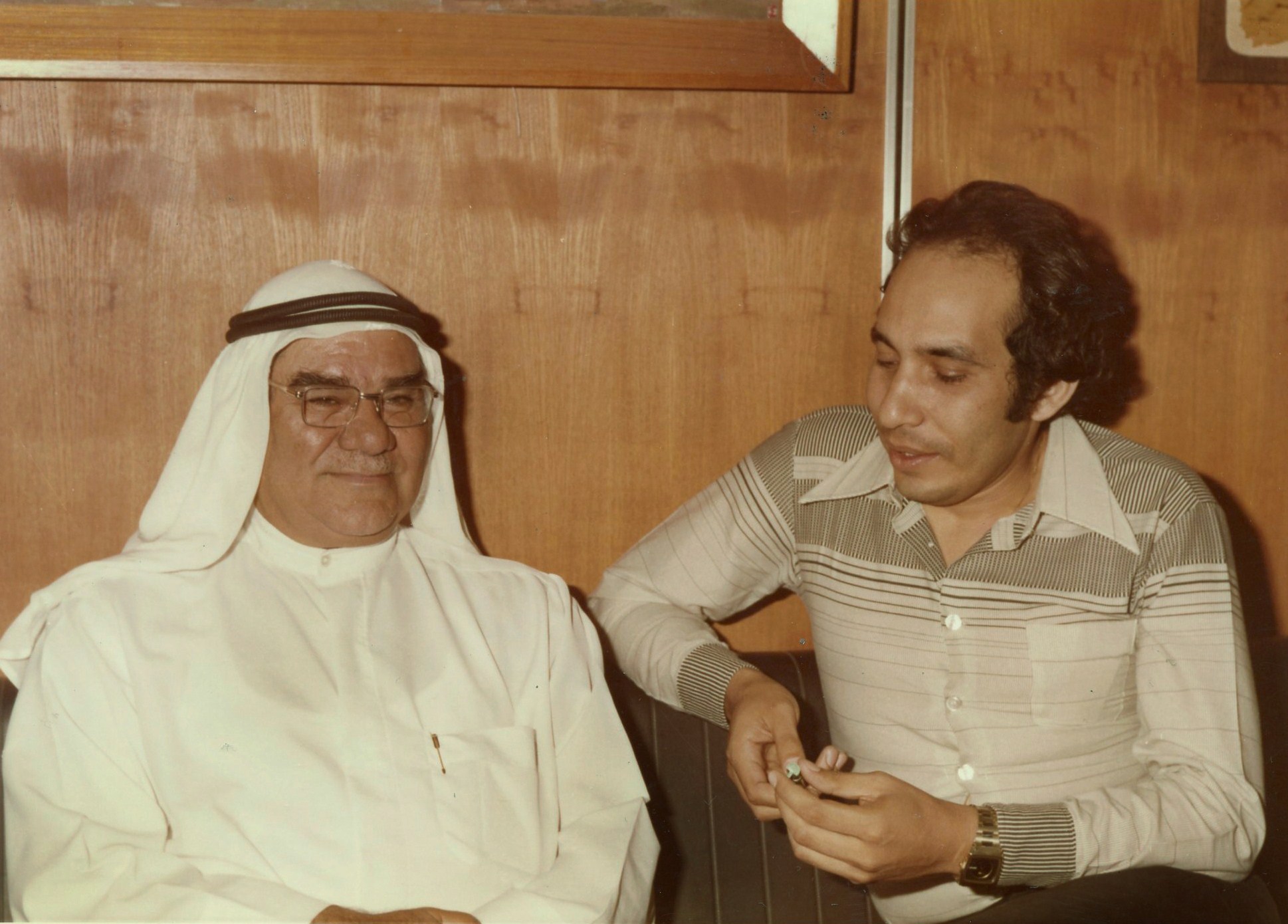 Interviewing the first Kuwaiti photographer and filmmaker M. Qabazard in 1976