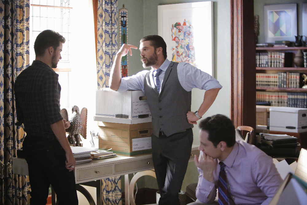 Still of Charlie Weber, Matt McGorry and Jack Falahee in How to Get Away with Murder (2014)