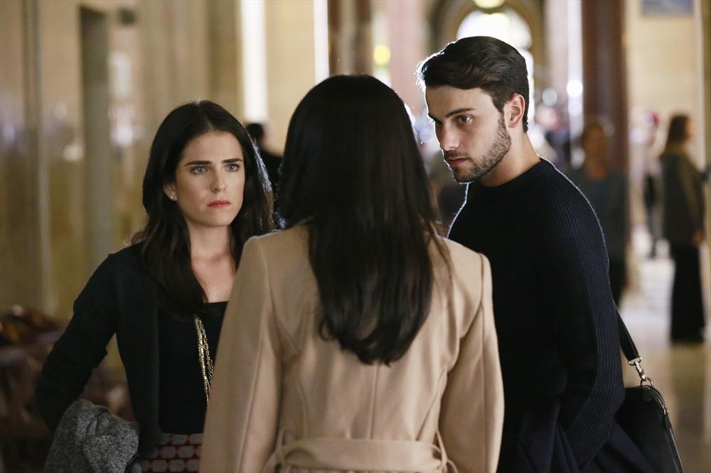 Still of Karla Souza, Aja Naomi King and Jack Falahee in How to Get Away with Murder (2014)