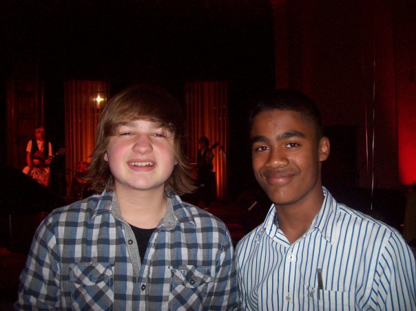 Darnell J. Cates & Angus T. Jones at First Star Celebrity Charity event for Foster Children on L.A.