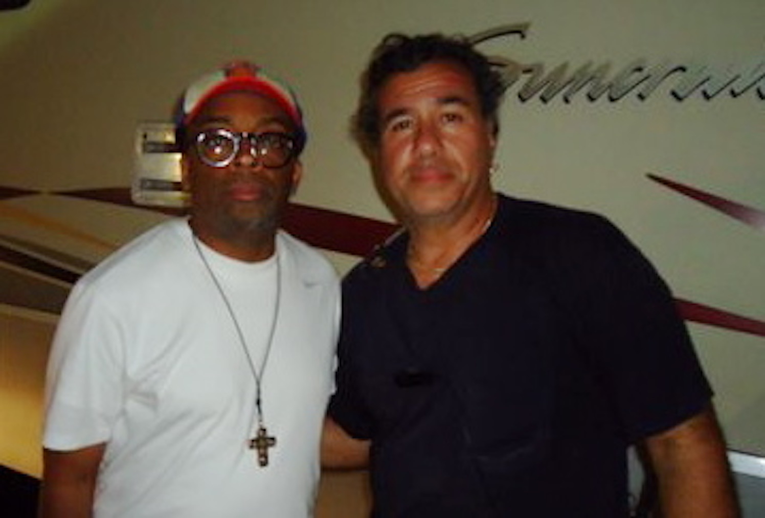 production designer Peter Cordova with Director Spike Lee
