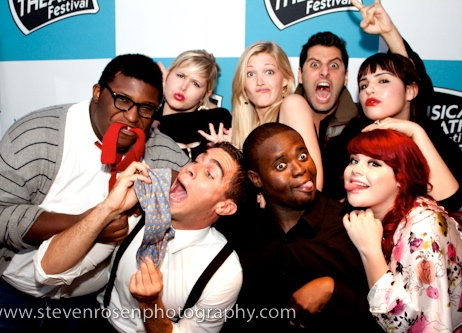 Cast of Fat Camp at New York Music Theatre Festival opening night celebration.