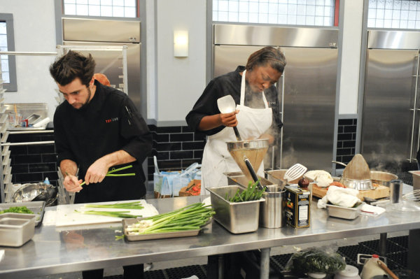 Still of Marcel Vigneron and Tiffany Derry in Top Chef (2006)
