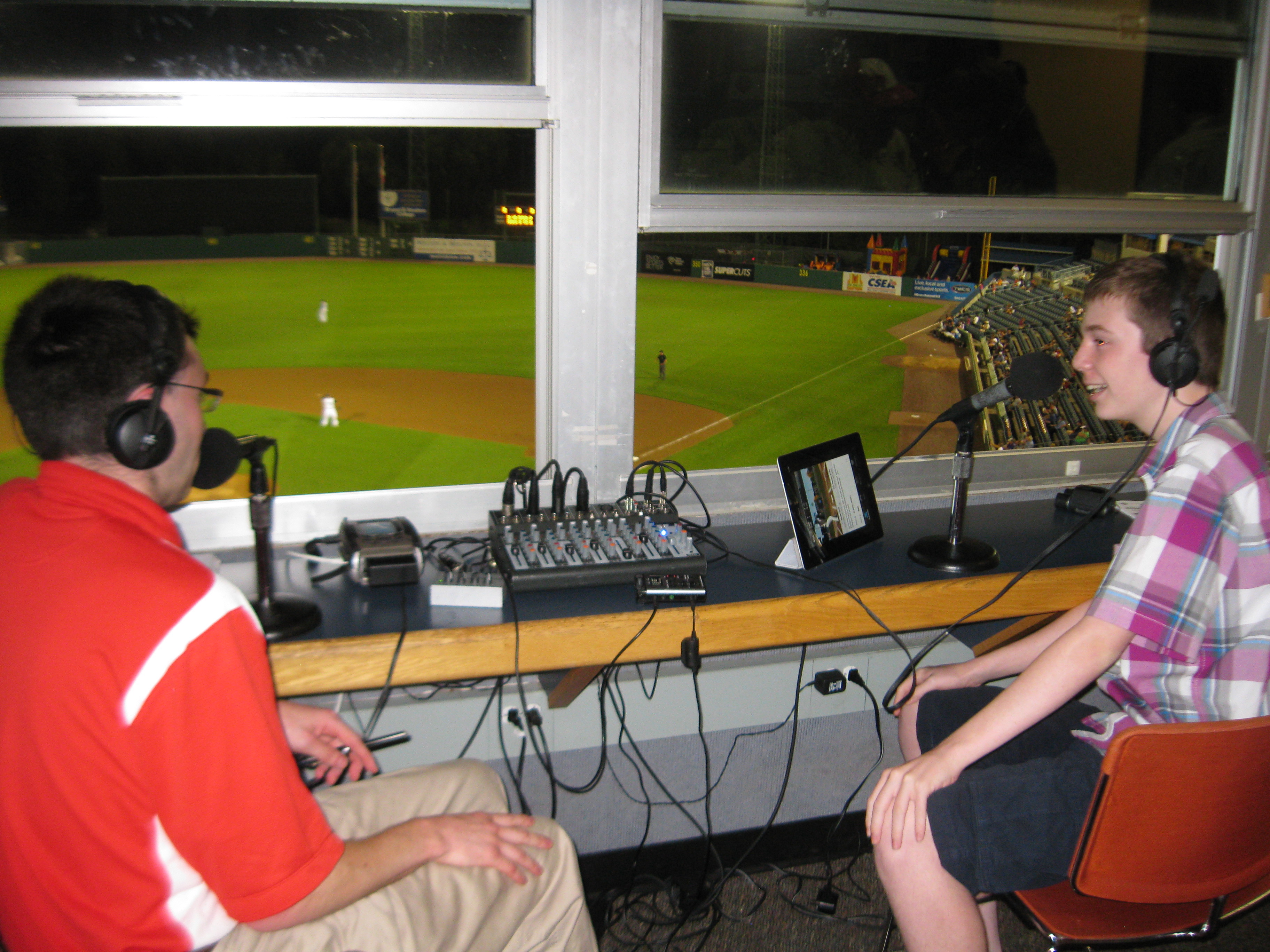 Radio Guest at Syracuse Chiefs baseball game, Syracuse - 8/13/12